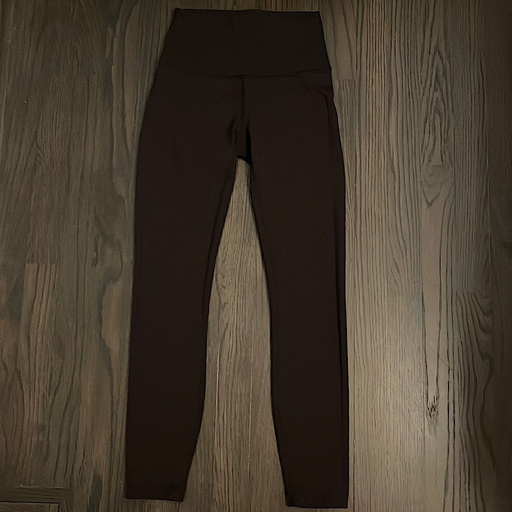 Lululemon wunder train black leggings, 25 inch.